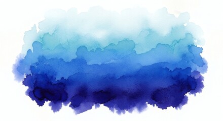 Watercolor blue gradient splash