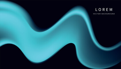 Abstract Blue Wave Background: Vector Graphic Design vector