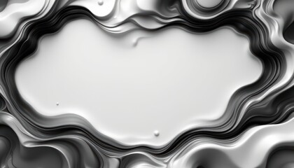 create a black and white 3d rendering of an abstract background with a synapse system intensity map, position a subject on the right side, clear and visible with ample copy space