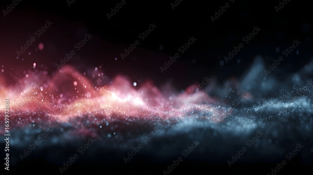 Aufkleber mesmerizing data waves and analytics graphs in a futuristic style