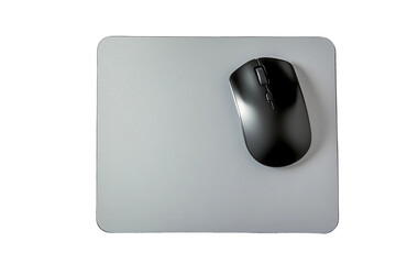 Minimalist mouse pad isolated on transparent background