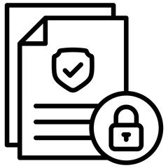 Secure Document Icon