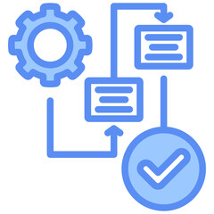 Workflow Blue Icon