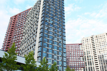 Fototapeta premium modern office building, modern new buildings in the city of Kyiv