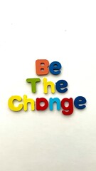 Naklejka premium ​A colorful display of the words 