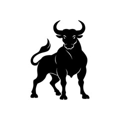 Black bull vector design