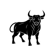 Black bull vector design
