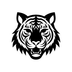 Fototapeta premium Tiger head tribal tattoo