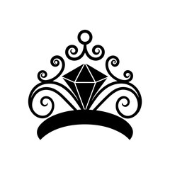 Diamond tiara vector art © Chayon