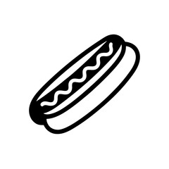 Delicious hotdog food icon