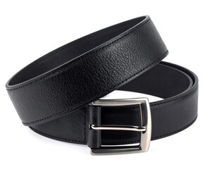 Two black leather belts (1)