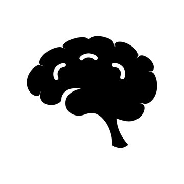 Stylized human brain silhouette representing knowledge, intelligence, and cognitive function