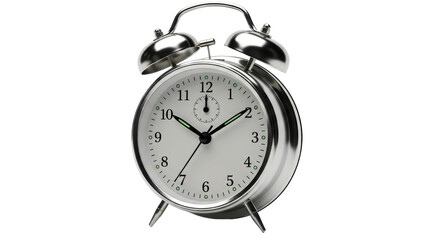 Isolated Classic Analog Alarm Clock
