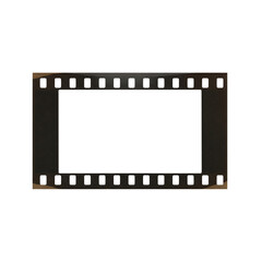 Blank film strip frame for photo or video
