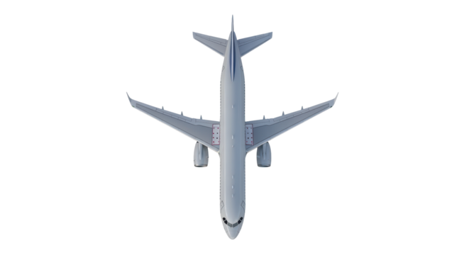 Isolated Passenger Airplane