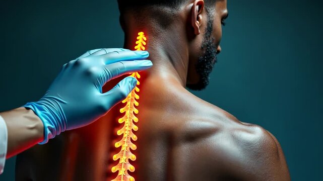 Scoliosis, spinal curvature, treatment options. Spinal health. Vertebrae align with therapy session. Muscle support enhances posture stability. Medical management improves spine functionality.