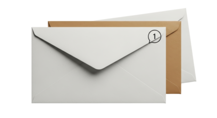 Isolated Stack of Envelopes