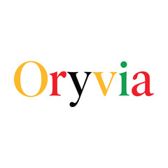 Elegant Minimalist Logo Design Featuring Colorful Text and Circle Accent