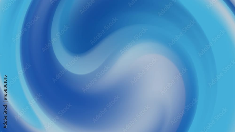 Poster abstract swirling blue and white motion graphic. seamless loop. ideal for backgrounds and transition