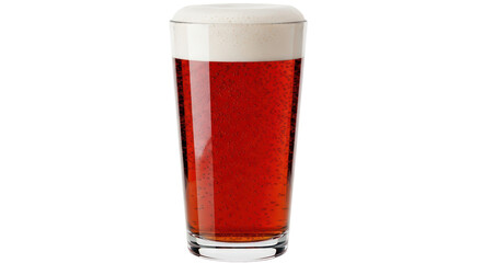 Isolated Pint of Red Beer