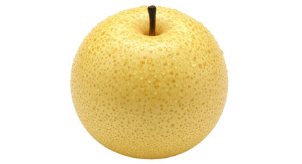 Isolated Asian Pear with Water Drops