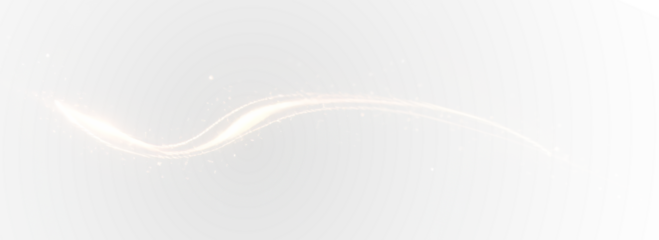 Abstract vector waves PNG with bright light trails