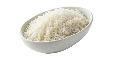 Isolated Cooked White Rice