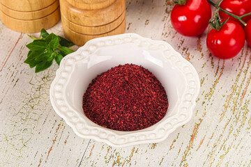 Natural organic Sumah powder for culinary
