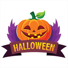 Happy Halloween. Happy Halloween text banner design template. Happy Halloween logo , Happy Halloween label, Happy Halloween sticker, Happy Halloween poster, Happy Halloween banner design.