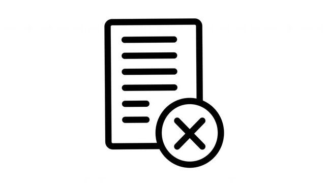 reject document animated
