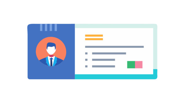 Business profile card template design for corporate identity and personal branding presentation layout vector