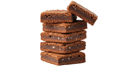 Isolated Chocolate Brownies