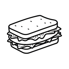 sandwich icon on white background