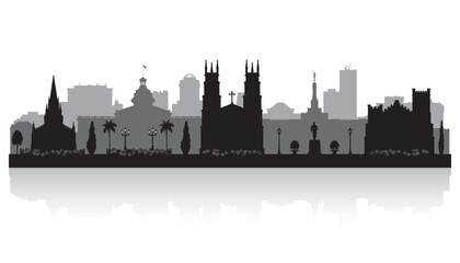 Fototapeta premium Columbia South Carolina city skyline silhouette