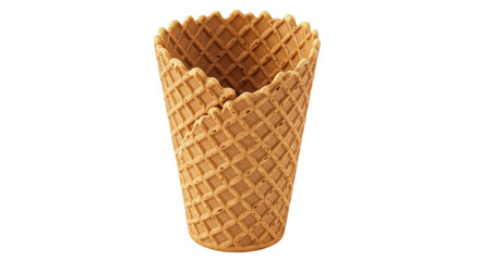 Isolated Empty Ice Cream Cone