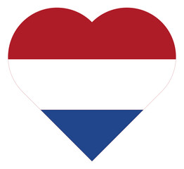 Love Heart Netherlands Flag Europe Country