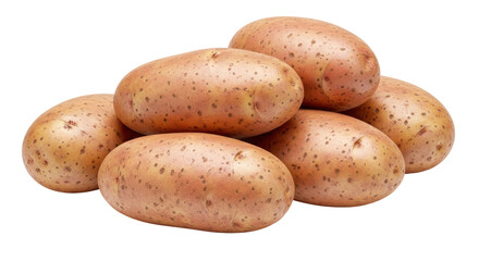 Isolated Pile of Potatoes