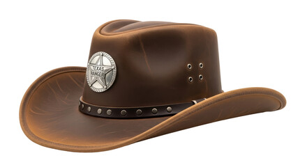 Isolated Texas Ranger Cowboy Hat