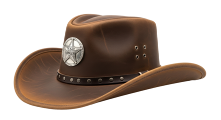 Isolated Texas Ranger Cowboy Hat