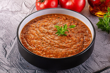 Gazpacho - cold Spanish tomato soup