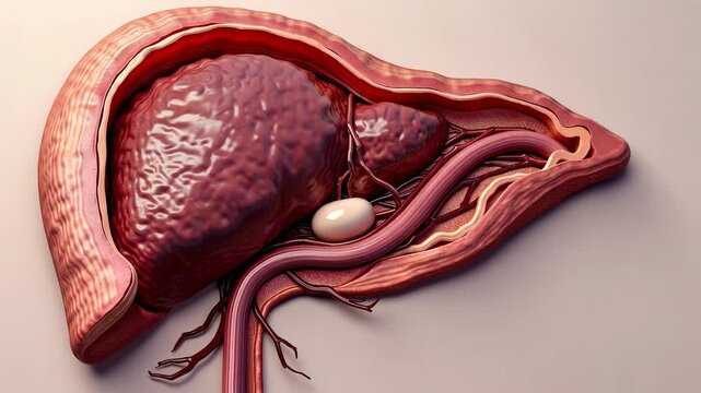 Dog anatomy, liver structure, gallbladder function. Organ health. Liver lobes secrete essential enzymes. Gallbladder stores concentrated bile. Organ vitality supports overall wellness.