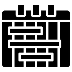 Schedule Glyph Icon