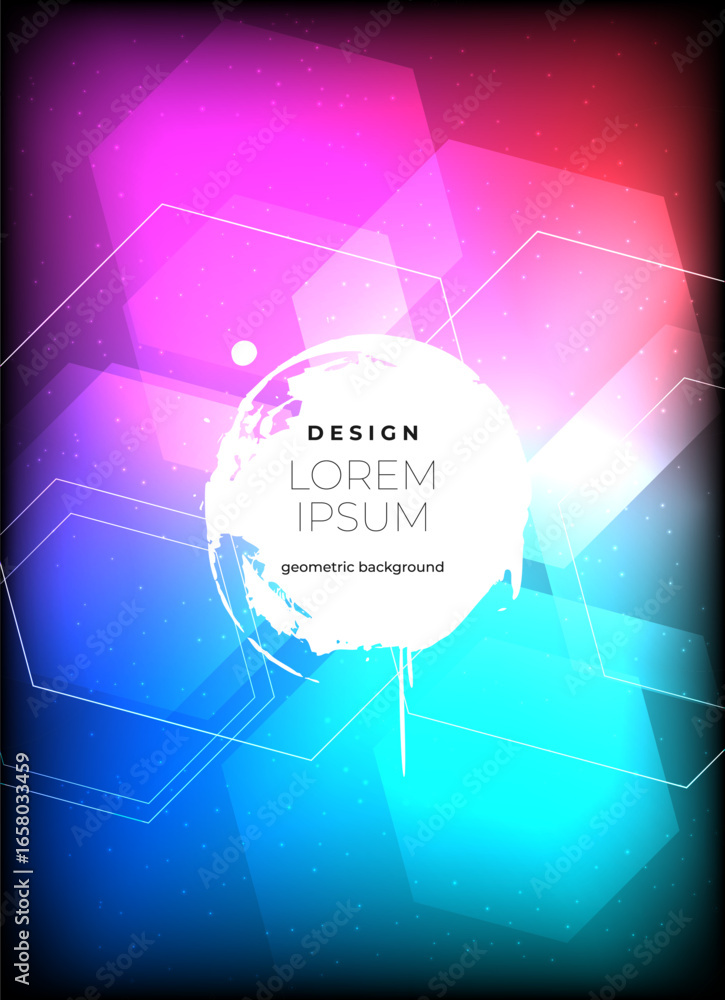 Aufkleber flat vector. minimal geometric background. dynamic shapes composition. eps10 vector.