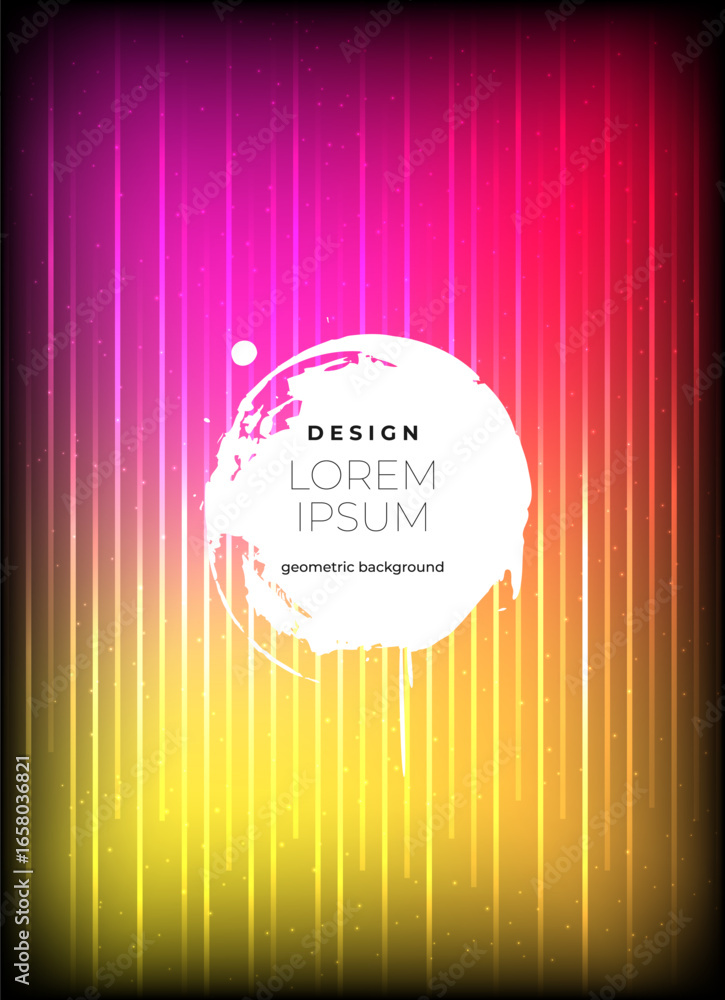 Aufkleber flat vector. minimal geometric background. dynamic shapes composition. eps10 vector.