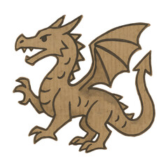 Fototapeta premium PNG Cartoon dragon sketch illustration