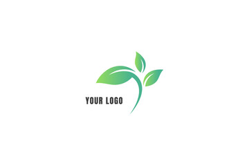 Green leaf logo Royalty Free Vector Image