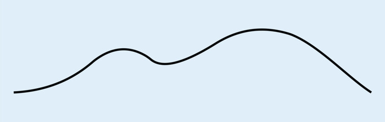 Abstract wave elements. Seamless wave pattern. Wavy curve line eps 10