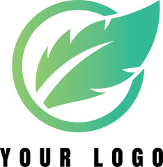 Green Leaf Logo Template Vector Icon Leaf vector