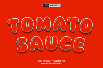 TEXT EFFECT TOMATO SAUCE