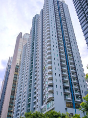 Obraz premium high rise towers building residential apartments and commercial buildings on Soi 21 Sukhumvit Rd Asoke BKK Bangkok Thailand